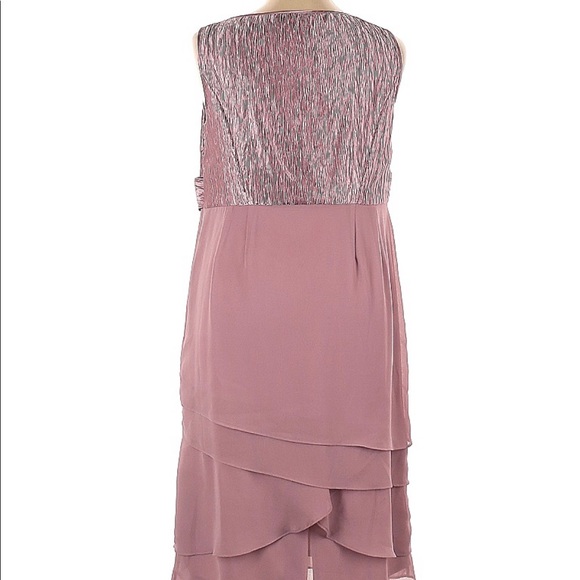 Le Bos Women’s Party Dress Pink Size 14W Sleeveless Gown - Picture 2 of 6